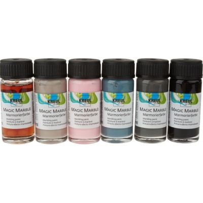Frascos de tinta para marmoreado KREUL Magic Marble em diferentes cores