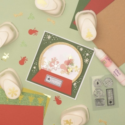 ferramentas de papelaria para decoração natalícia