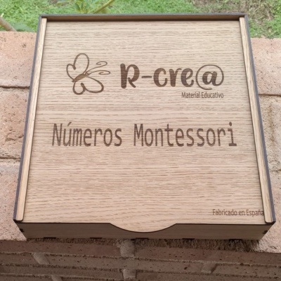 Caixa de madeira Números Montessori