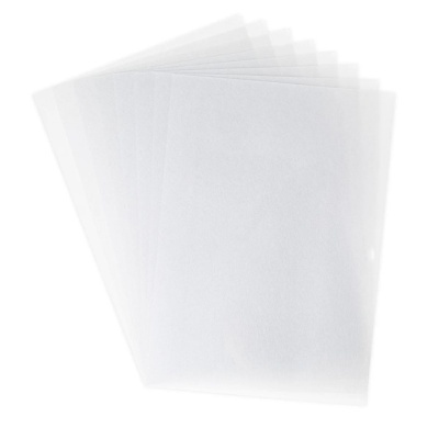 Capas protetoras transparentes de plástico para documentos