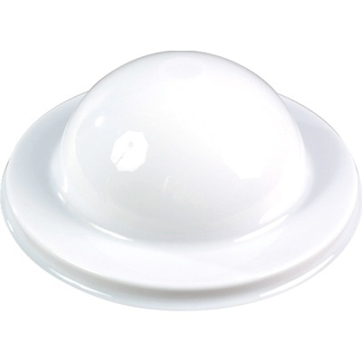 produto plástico branco hemisférico com base circular