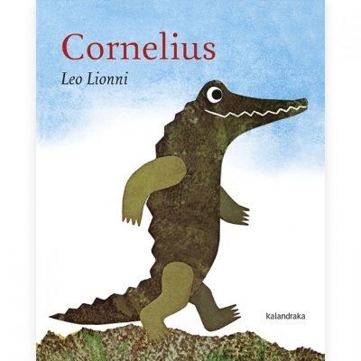 Capa de livro infantil com um crocodilo ilustrado e título Cornelius