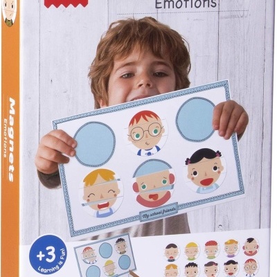 Embalagem de brinquedo magnético APLI kids Emotions para crianças