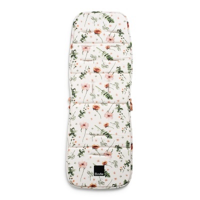 Colchão para cadeira de bebé com padrão floral e etiqueta Elodie