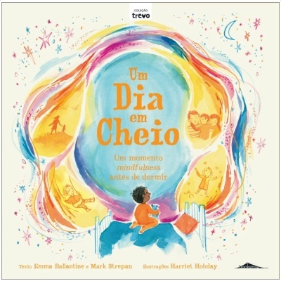 Capa de livro ilustrado com criança sentada na cama e texto em português.