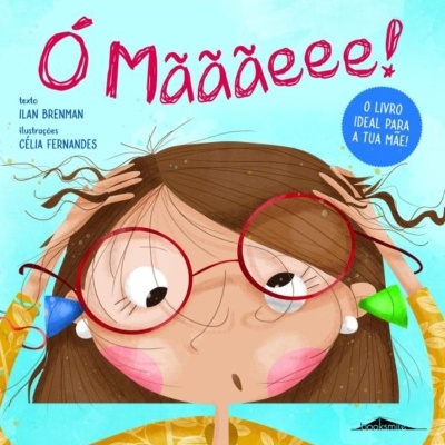Capa de livro infantil com ilustração de menina de óculos redondos vermelhos e texto em destaque.