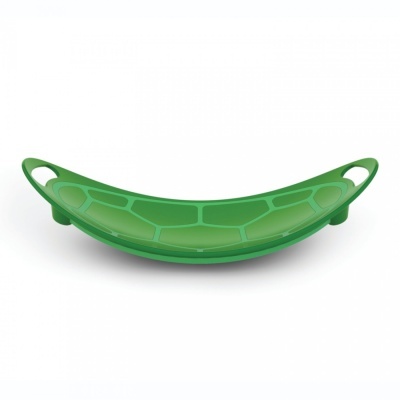 Prancha de equilíbrio verde com pegas laterais