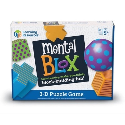 Caixa do jogo puzzle 3D Mental Blox da Learning Resources colorido