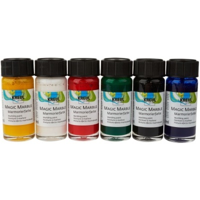 Frascos de tinta Magic Marble em várias cores