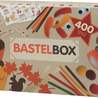 Caixa de artesanato BASTELBOX com materiais para trabalhos manuais