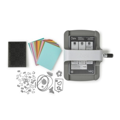 Conjunto de máquina de cortar papel Sizzix com acessórios para artesanato