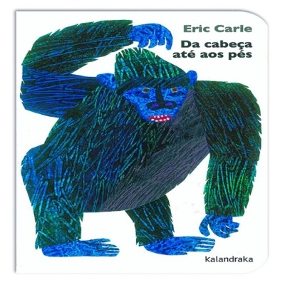 Capa de livro infantil com ilustração colorida de gorila e texto