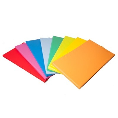 Conjunto de cadernos coloridos em leque