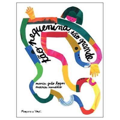 Capa de livro com ilustração colorida abstrata e texto em português
