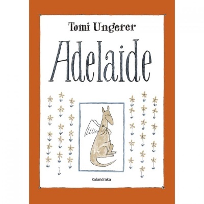 Capa de livro infantil 'Adelaide' com ilustração de canguru alado