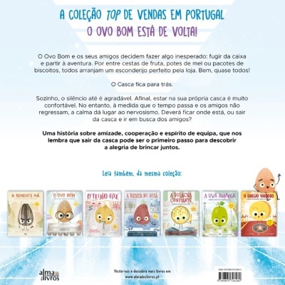 Capa da coleção de livros infantis com personagens ilustrados e texto explicativo em português