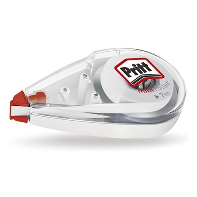 Corretor em fita Pritt Mini Roller transparente com logotipo