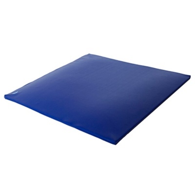 Colchão ou almofada azul com textura lisa