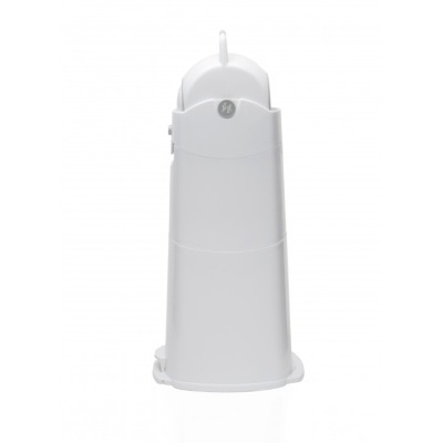 Dispositivo branco em plástico com gancho e logótipo HP