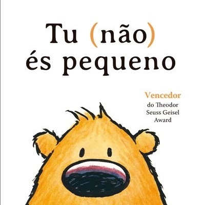 Capa de livro com ilustração de urso amarelo e texto em português