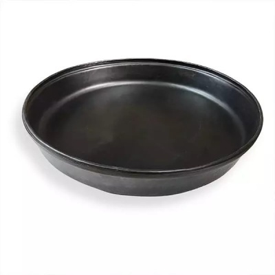 Forma redonda preta para bolo ou tarte em metal