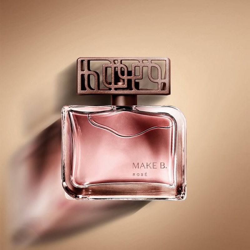 Make B. Rosé Eau de Parfum 75ml Frasco de perfume MAKE B. ROSÉ versão rosa com tampa decorativa