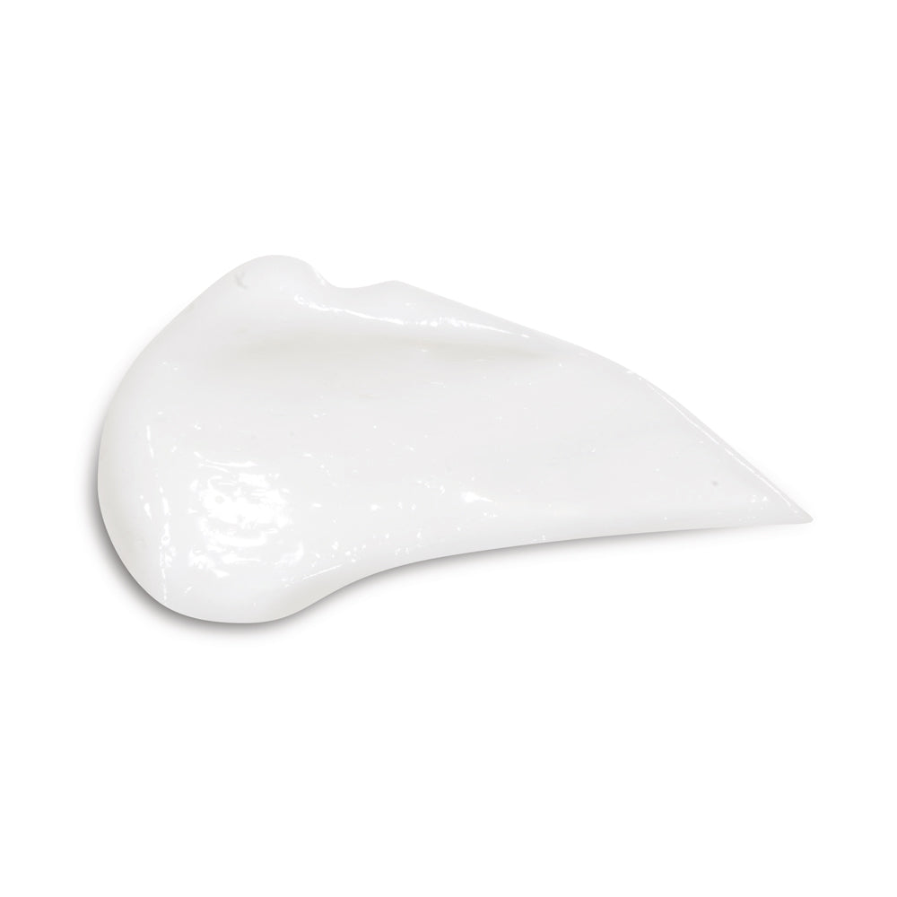 Porção de creme branco com textura brilhante