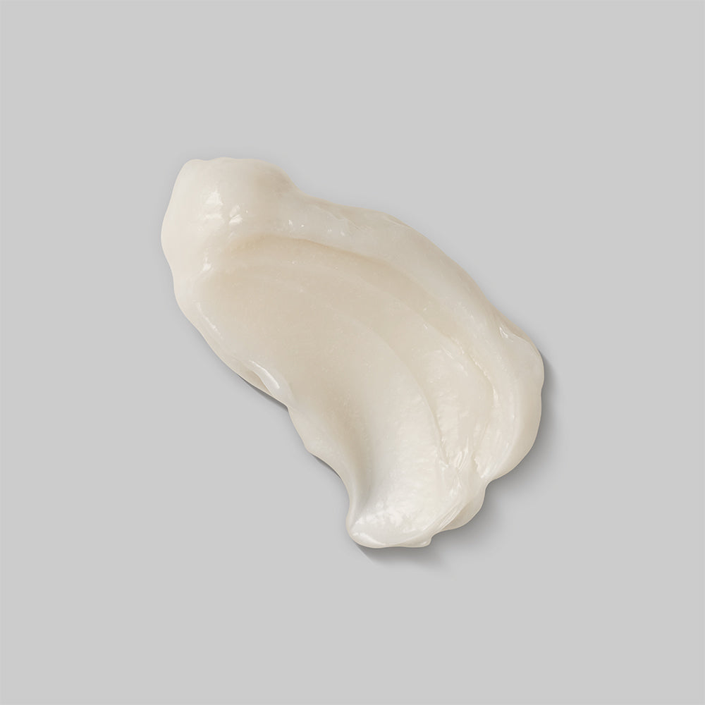 Match Science Reconstrução Máscara Capilar 250g Cremoso branco com textura suave sobre fundo cinzento