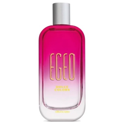 Frasco de perfume rosa e transparente Egeo Dolce Colors