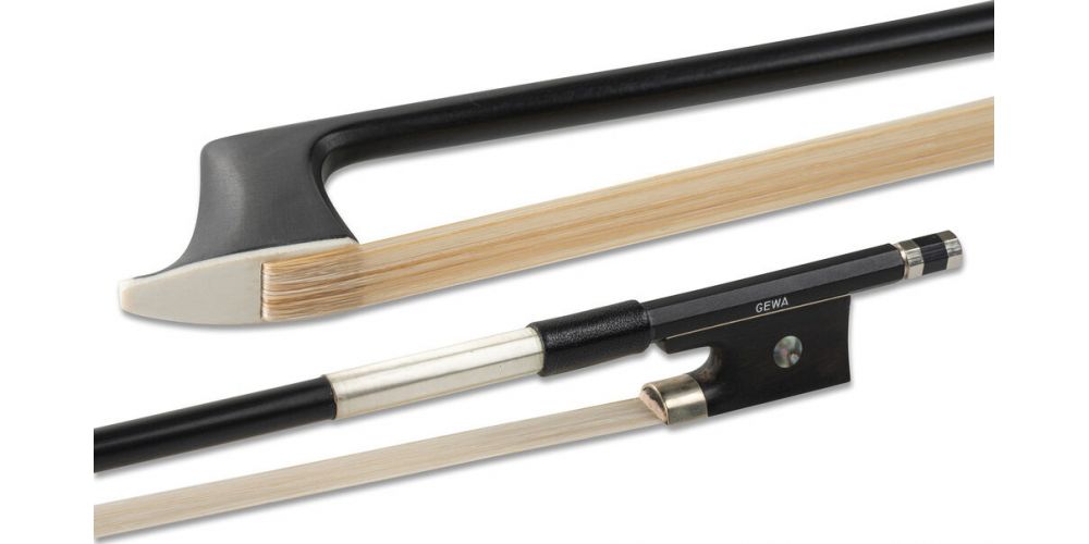 Gewa - Fibra Arco de violino com madeira clara e cabo preto