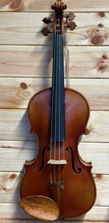 Giuseppe Tenneriello - 2020 Violin castanho com cordas e queixeira de madeira