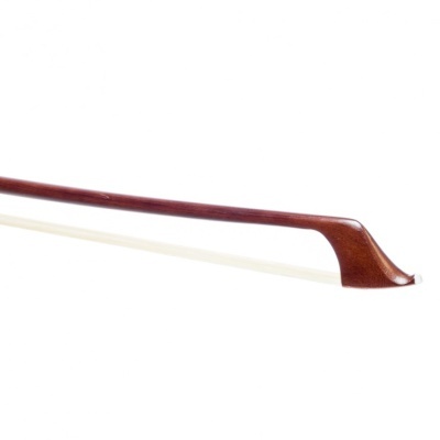Arco de violino de madeira castanha com crina clara