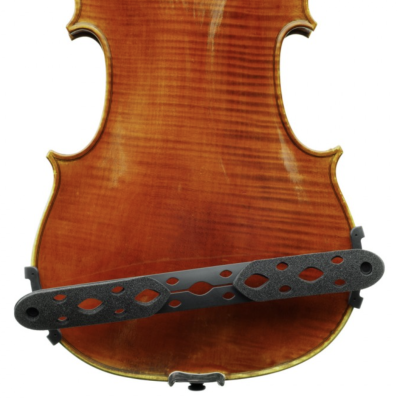 Violino castanho com ombreiro preto acolchoado