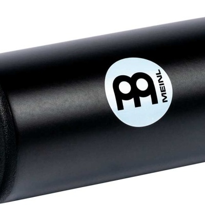 Cilindro musical preto com logotipo MEINL em branco e preto