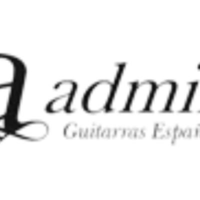 Logótipo admira Guitarras Españolas em preto sobre fundo branco