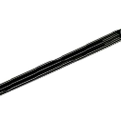 Varinha preta com extremidade detalhada