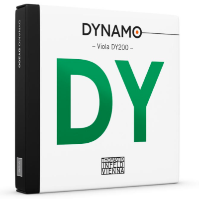 Embalagem branca e preta de cordas para viola DYNAMO DY200 THOMASTIK INFELD VIENNA
