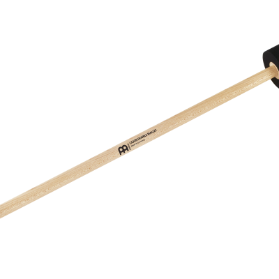 Baqueta dupla para percussão com cabo de madeira e pontas pretas