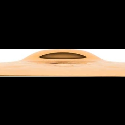 Cobre panela redondo em cor cobre com pegador oval castanho