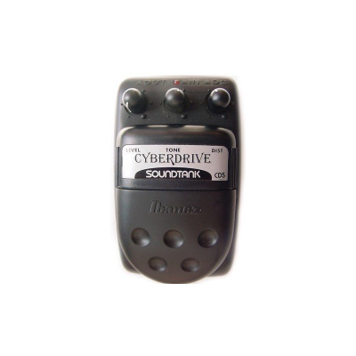 Pedal de guitarra Ibanez Cyberdrive Soundtank CD5 preto com três botões e texto branco