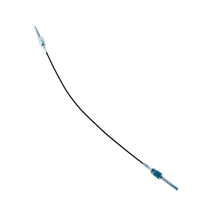 Cabo flexível preto com extremidades metálicas