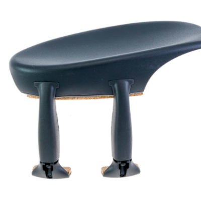 apoio de braço ergonómico preto com duas bases de fixação