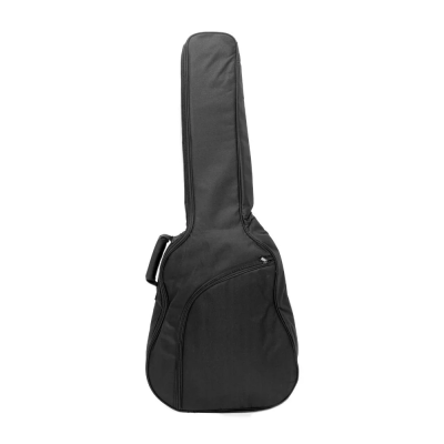 Capa preta para guitarra com bolso e alça lateral