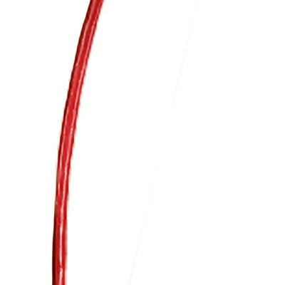 Arco tradicional vermelho com acessórios pendurados