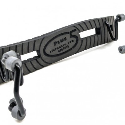 Espaçador preto para violino com almofada e suportes curvados