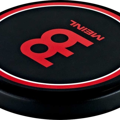 Prato de prática desportivo preto com detalhes vermelhos e brancos e logotipo MEINL