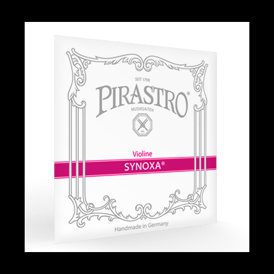 Pacote branco e rosa de cordas para violino PIRASTRO SYNoxa