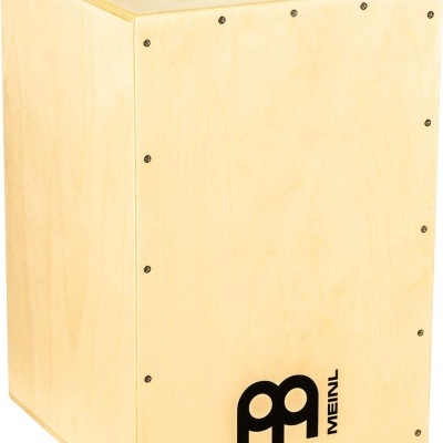 Cajón acústico de madeira com logótipo MEINL
