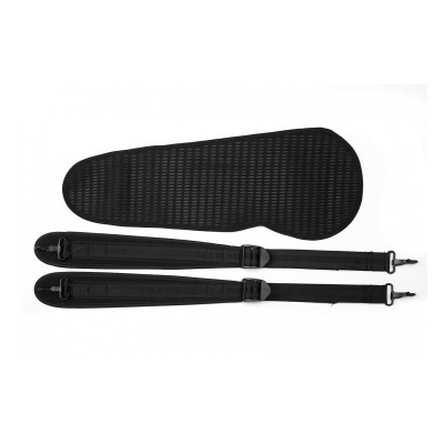 Correia preta para guitarra ou instrumento musical com almofada larga texturizada