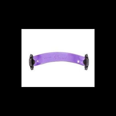 Protetor de ombro violeta para violino com extremidades negras.
